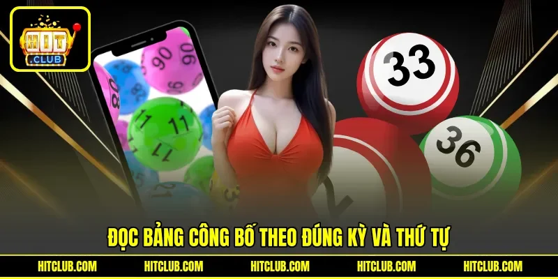 Đọc bảng công bố theo đúng kỳ và thứ tự Đọc bảng công bố theo đúng kỳ và thứ tự