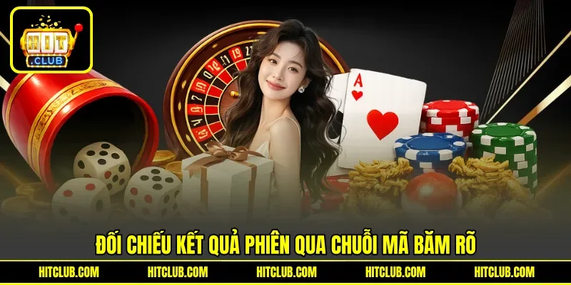 Đối chiếu kết quả phiên qua chuỗi mã băm rõ Đối chiếu kết quả phiên qua chuỗi mã băm rõ